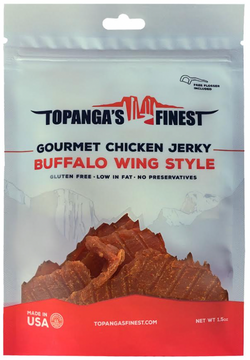 Topangas Finest Jerky Gluten Free Buffalo Wing Chicken - 1.5 OZ 10 Pack
