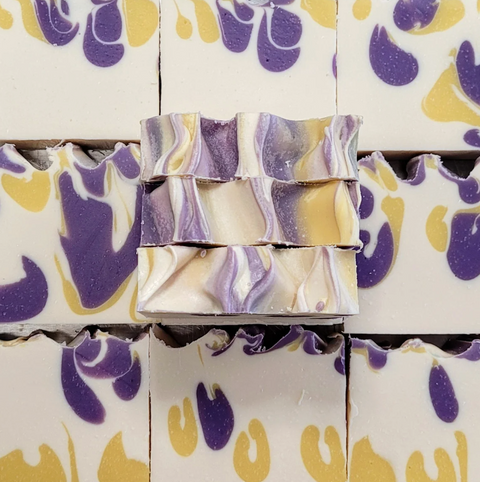 ESSENTIALLY NOLA Artisan Soap -SOUTHERN BELLE - LAVENDER LEMON - 5.5 OZ 6 Pack