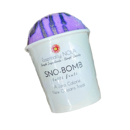 ESSENTIALLY NOLA Tutti Frutti  Sno-Bomb ( Bath Bomb ) - 4 OZ 6 Pack