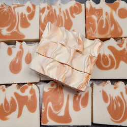 ESSENTIALLY NOLA Artisan Soap - STEEL MAGNOLIA - Peach - 5.5 OZ 6 Pack