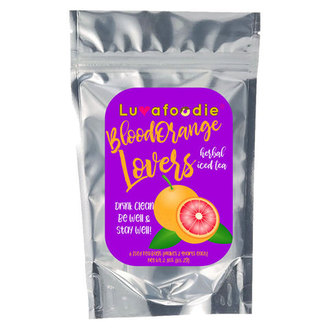 Luv A Foodie Blood Orange Iced Tea - 2.3 OZ 6 Pack