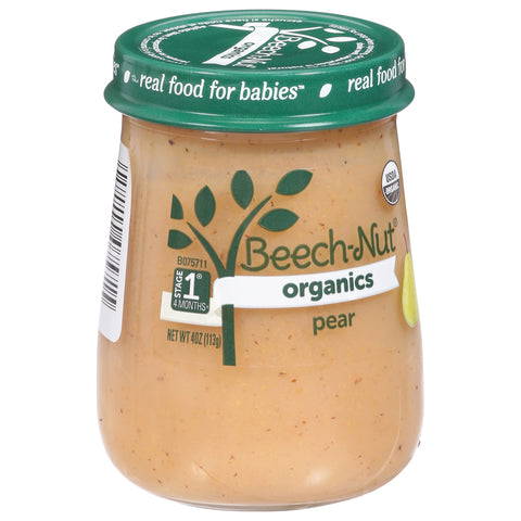 Beech-Nut Organics Stage 1 (4 Months+) Pear 4 oz