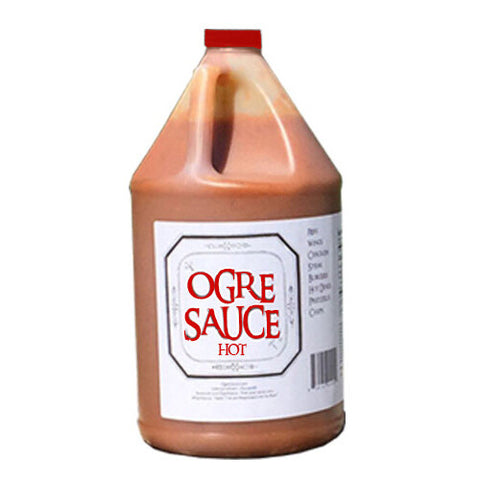 Ogre Sauce Craft BBQ Sauce HOT Gallon - 1 GAL 2 Pack