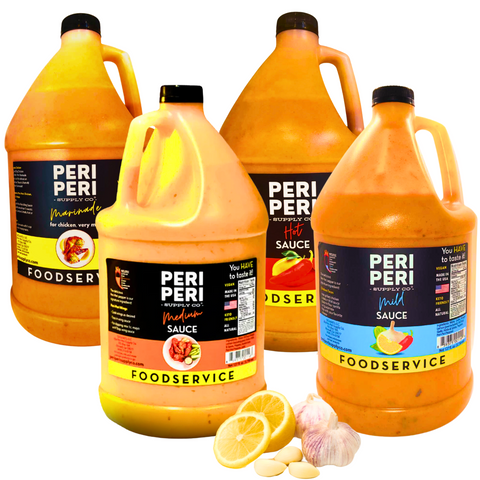 Dichicko's Peri Peri Supply Co Peri Peri Restaurant Starter Pack- 4 pack - 1 GAL 4 Pack