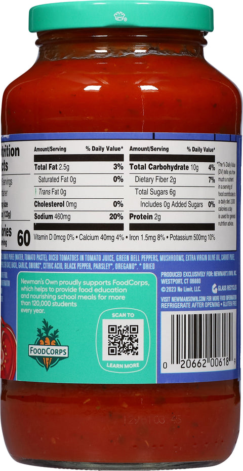 Newman's Own Sockarooni Pasta Sauce 24 OZ