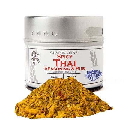 Gustus Vitae Spicy Thai Seasoning - 4 OZ 8 Pack