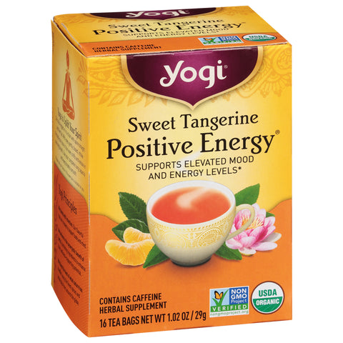 Yogi Sweet Tangerine Postitive Energy Tea 16 CT
