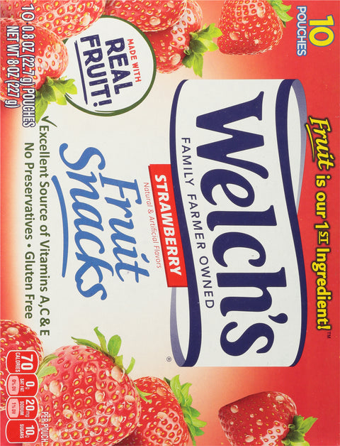 Welch's Strawberry Fruit Snacks 8 OZ
