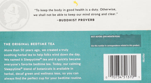 Celestial Seasonings Sleepytime Throat Tamer Wellness Tea 20 CT