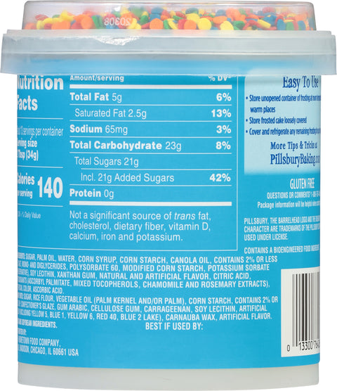 Pillsbury Confetti Funfetti Vanilla Frosting 15.6 OZ