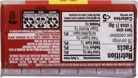 Trident Sugar Free Cinnamon Gum Mega Pack 28 ea