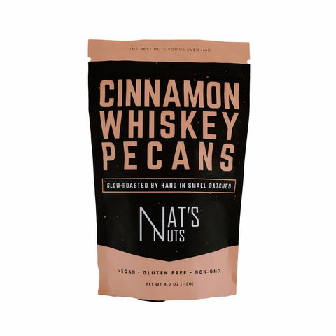 Nat's Nuts Cinnamon Whiskey Pecans - 4 OZ 12 Pack