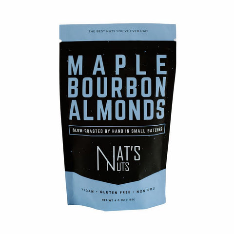 Nat's Nuts Maple Bourbon Almonds - 4 OZ 12 Pack