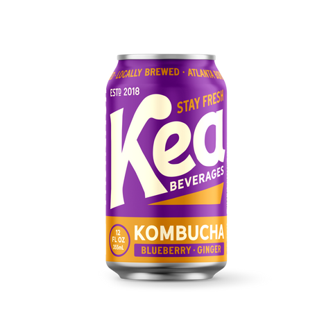 Kea Beverages Blueberry Ginger Kombucha - 12 FL OZ 12 Pack