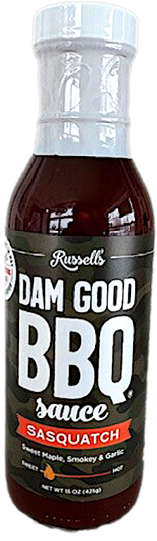 Russell's Bbq Dam Good Sasquatch BBQ Sauce - 15 FL OZ 12 Pack