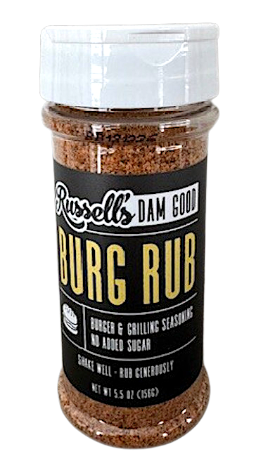 Russell's Bbq Dam Good Burg Rub - 5.5 OZ 12 Pack