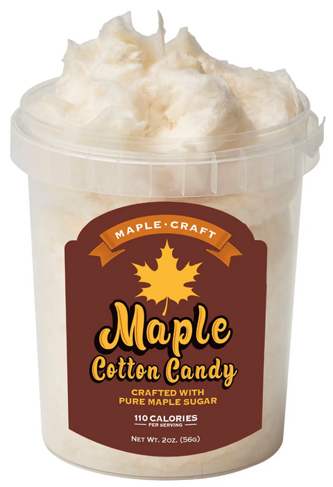 Maple Craft Foods Maple Cotton Candy - 2 OZ 18 Pack