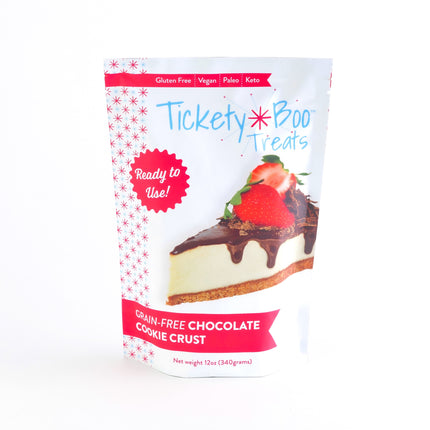 Tickety-Boo Treats Grain Free Chocolate Cookie Crust - 12 OZ 6 Pack