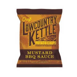 Lowcountry Kettle Potato Chips Mustard BBQ Sauce Kettle Chips - 2 OZ 24 Pack