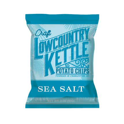 Lowcountry Kettle Potato Chips Sea Salt Kettle Chips - 2 OZ 24 Pack