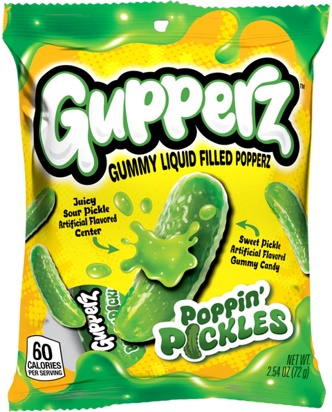 Gupperz Poppin' Pickles - 2.54 OZ 48 Pack