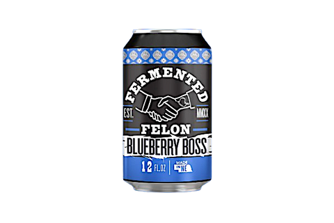 Fermented Felon Blueberry Boss Kombucha - 12 FL OZ 24 Pack