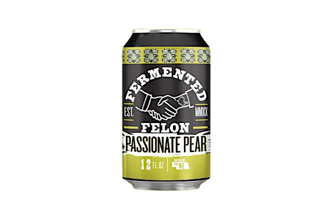 Fermented Felon Passionate Pear Kombucha - 12 FL OZ 24 Pack