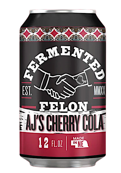 Fermented Felon AJ's Cherry Cola Kombucha - 12 FL OZ 24 Pack