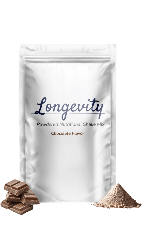 Jsa Nutrition Longevity Nutritional Shake Mix Chocolate - 2.6 LB 8 Pack