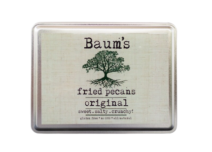 Baum Enterprises Baum's Original Fried Pecans Tin - 24 OZ 6 Pack