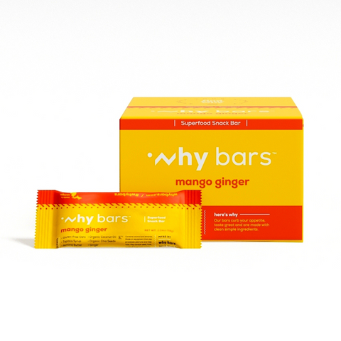 Why Bars Mango Ginger Superfood Bar - 2.04 OZ 12 Pack