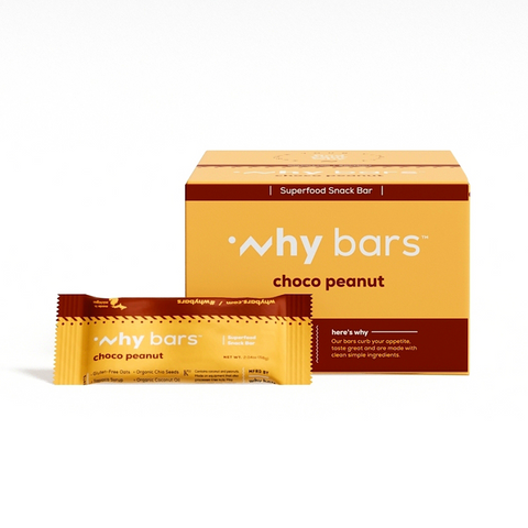 Why Bars Choco Peanut Superfood Bar - 2.04 OZ 12 Pack
