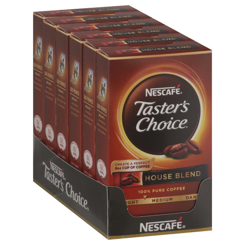 Nescafe Taster's Choice Instant Coffee Regular House Blend Sticks 0.63 OZ