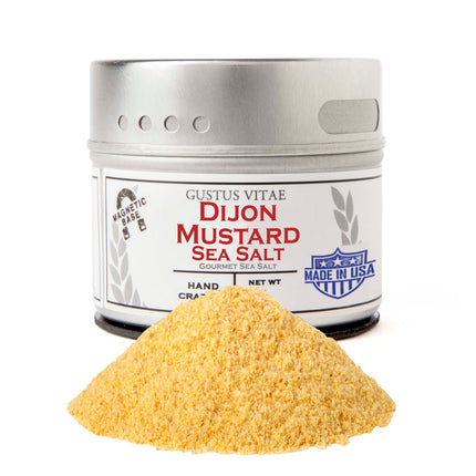 Gustus Vitae Dijon Mustard Sea Salt - 4 OZ 8 Pack
