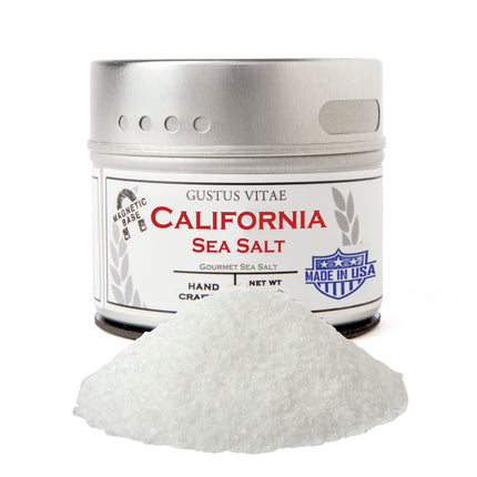 Gustus Vitae California Sea Salt - 4 OZ 8 Pack