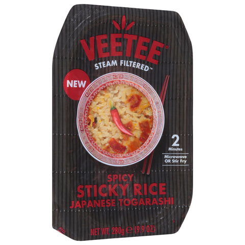 Veetee Steam Filtered Spicy Japanese Togarashi Sticky Rice 9.9 oz