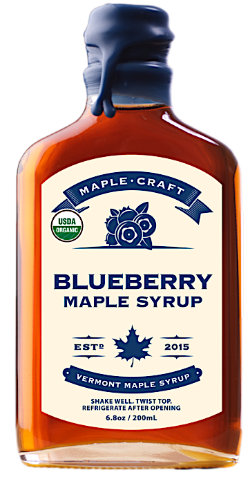 Maple Craft Foods Blueberry Maple Syrup - 6.8 FL OZ 12 Pack