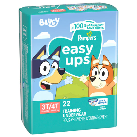 Pampers Easy Ups Training Underwear Boys Thomas & Friends 3T-4T 22 CT
