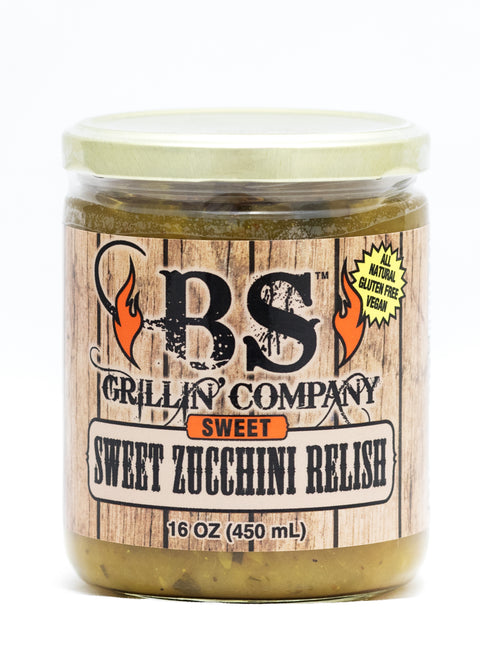 BS Grillin' Company Sweet Zucchini Relish - 16 OZ 6 Pack