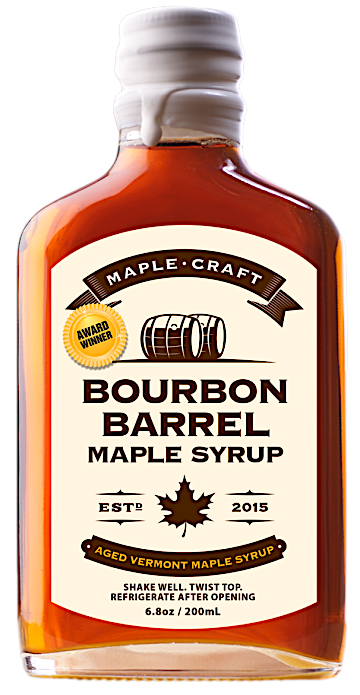 Maple Craft Foods Bourbon Barrel Aged Maple Syrup - 6.8 FL OZ 12 Pack