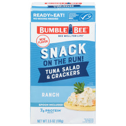 Bumble Bee Snack On The Run Tuna Salad With Crackers Kit - 3.5 OZ 12 Pack
