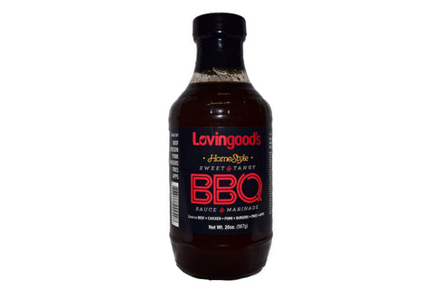 Lovingoods Sweet-Tangy BBQ Sauce - 20 FL OZ 12 Pack