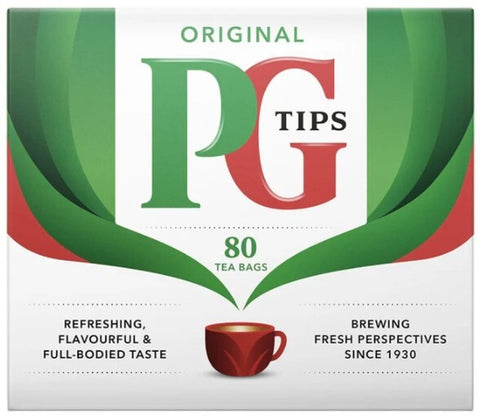 PG TIPS 80 TeA BAGS - 8.2 OZ 12 Pack
