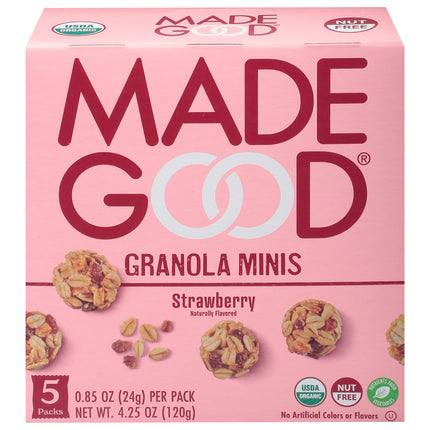 Made Good Organic Granola Minis Strawberry - 4.25 OZ 6 Pack