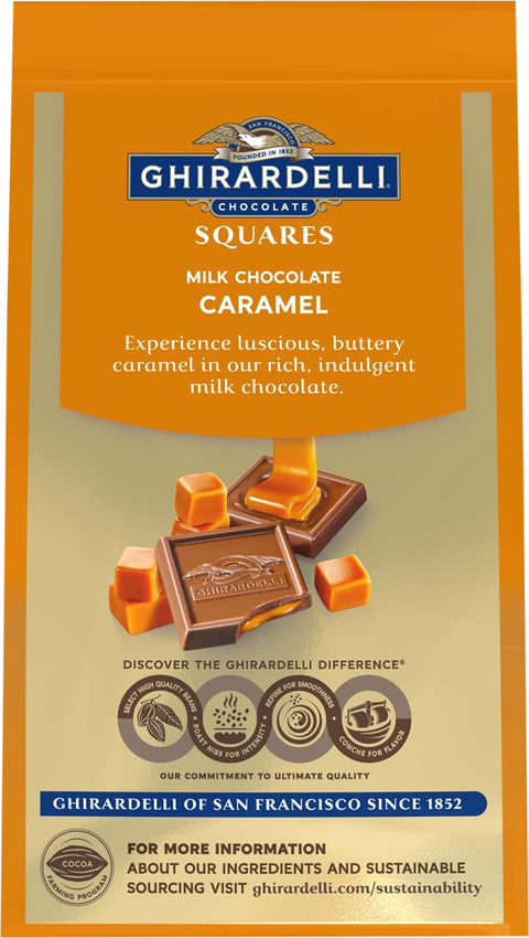 Ghirardelli Milk Chocolate & Caramel Squares 5.32 OZ