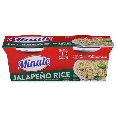 Minute Mild Jalapeno Rice 8.8 oz - 8 Pack
