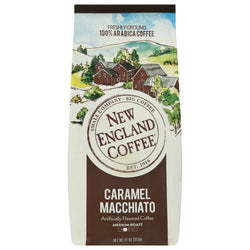 New England Coffee Ground Caramel Macchiato - 11 OZ 6 Pack