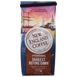New England Darkest Before Dawn Ground Coffee - 10 OZ 6 Pack
