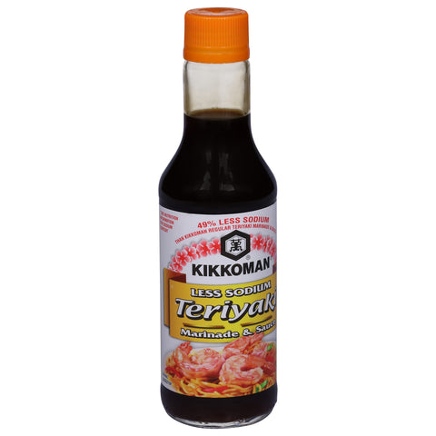 Kikkoman Teriyaki Sauce Less Sodium 10 FZ