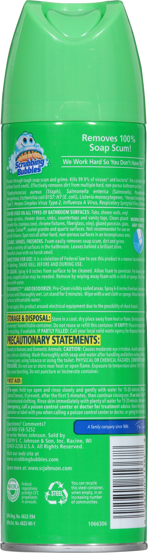 Scrubbing Bubbles Disinfectant Bath Cleaner 20 OZ